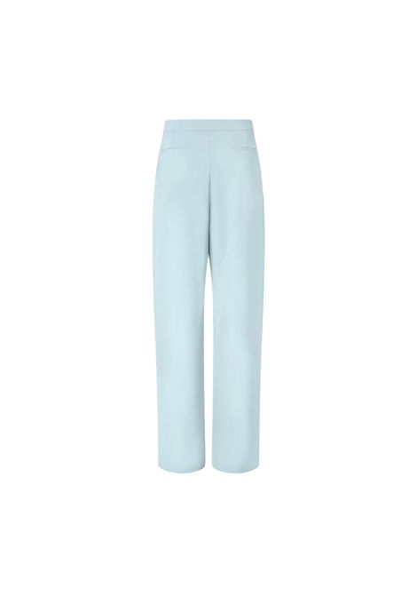 Pantalone Pinko donna Montano 103235 A213 Celeste viscosa cady gamba ampia pinces tasche vita regular PINKO | Pantalone | 103235 A213E28